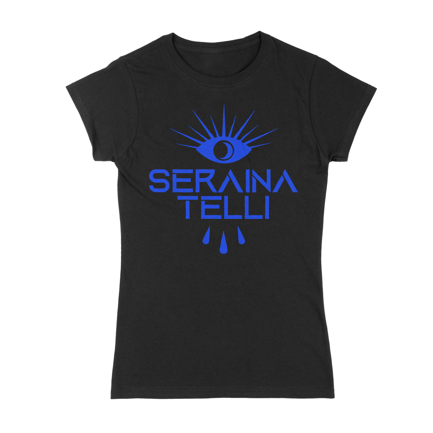 GIRL-SHIRT SERAINA LOGO BLUE