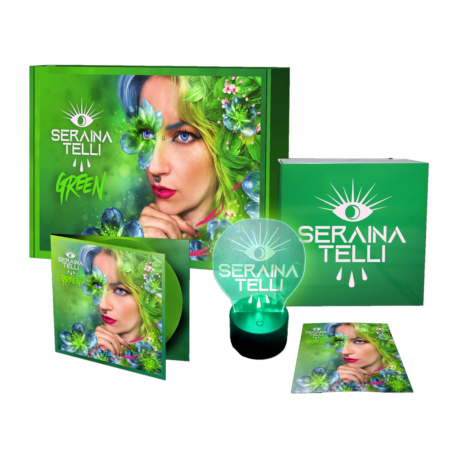 Seraina Telli - Green (Fanbox, limited to 500 incl. Digipak, LED Logo Display + Sticker)