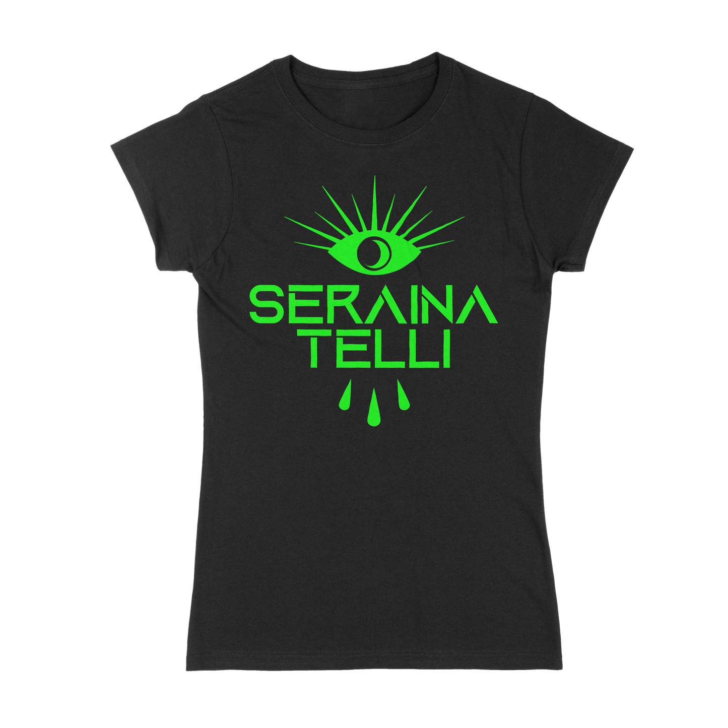 GIRL-SHIRT SERAINA LOGO GREEN