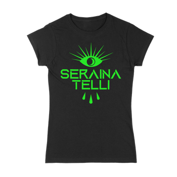 GIRL-SHIRT SERAINA LOGO GREEN