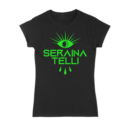 GIRL-SHIRT SERAINA LOGO GREEN