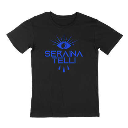 T-SHIRT SERAINA LOGO BLUE